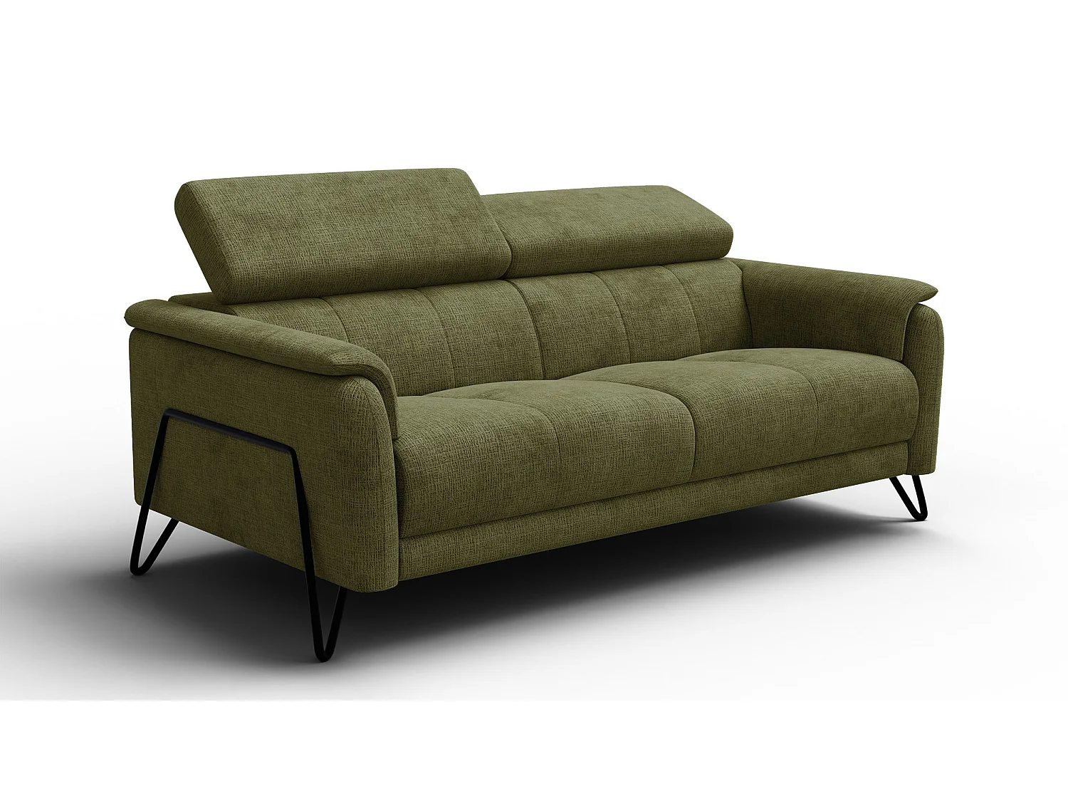 Sofa 3-Sitzer RODEN, olive
