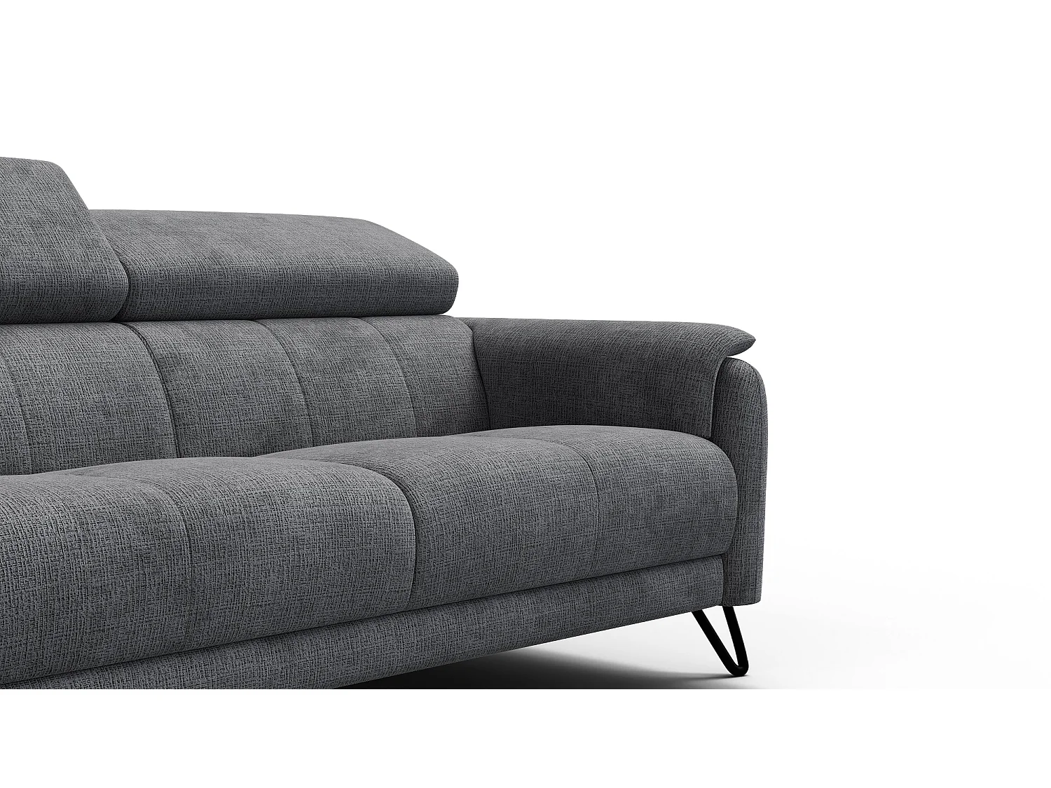 Sofa 3-Sitzer RODEN, dunkelgrau