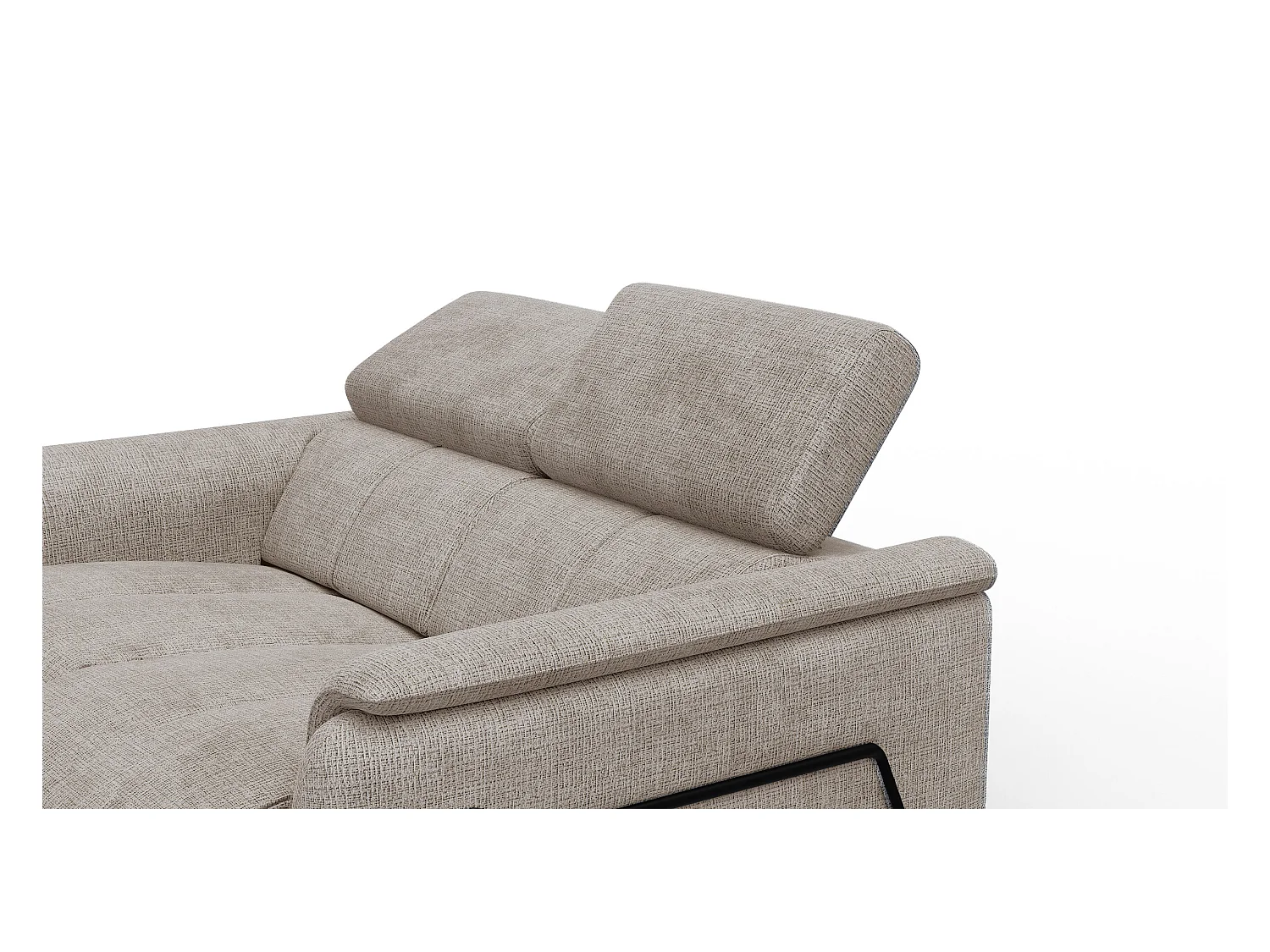 Canapé RODEN 2 places avec 2 Relax, tissu beige