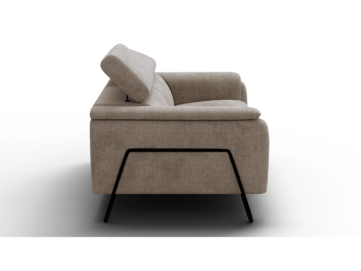 Canapé 2 places RODEN, tissu beige