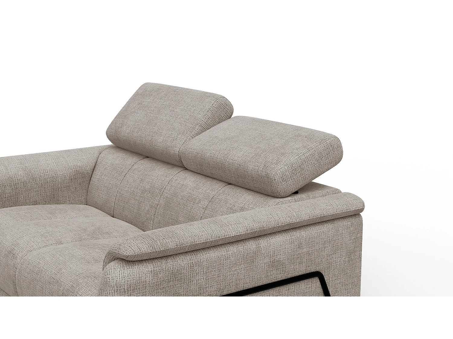 Canapé 2 places RODEN, tissu beige