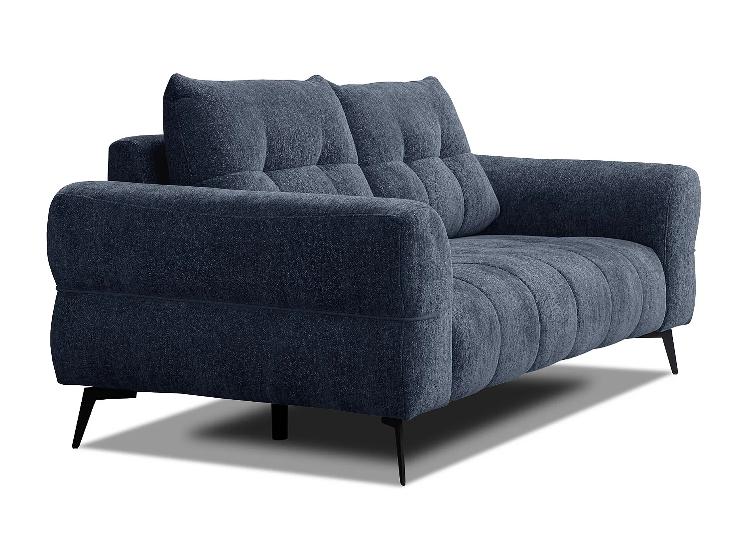 Canapé 2,5 places SALVINI, tissu bleu marine