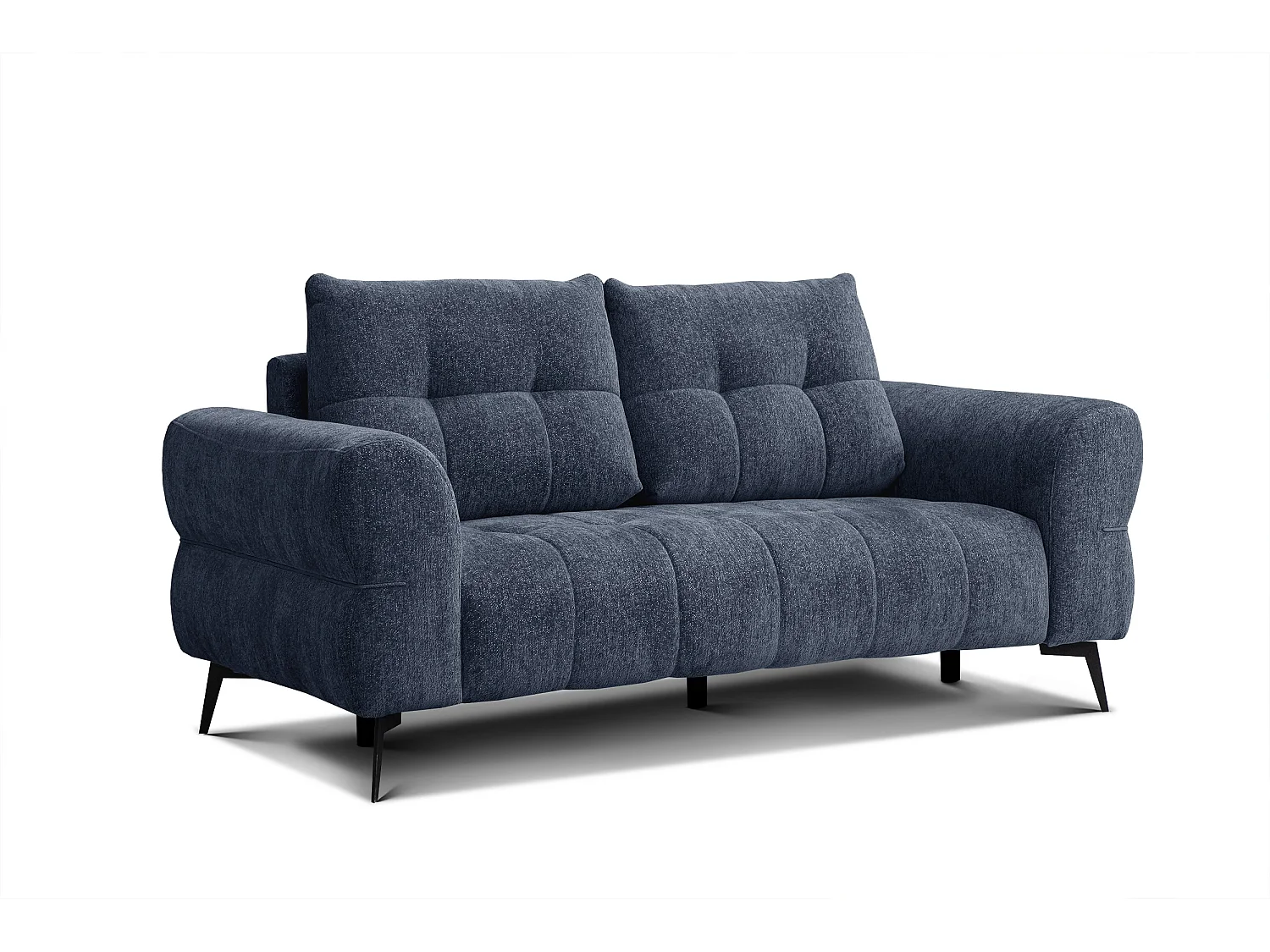 Canapé 2,5 places SALVINI, tissu bleu marine