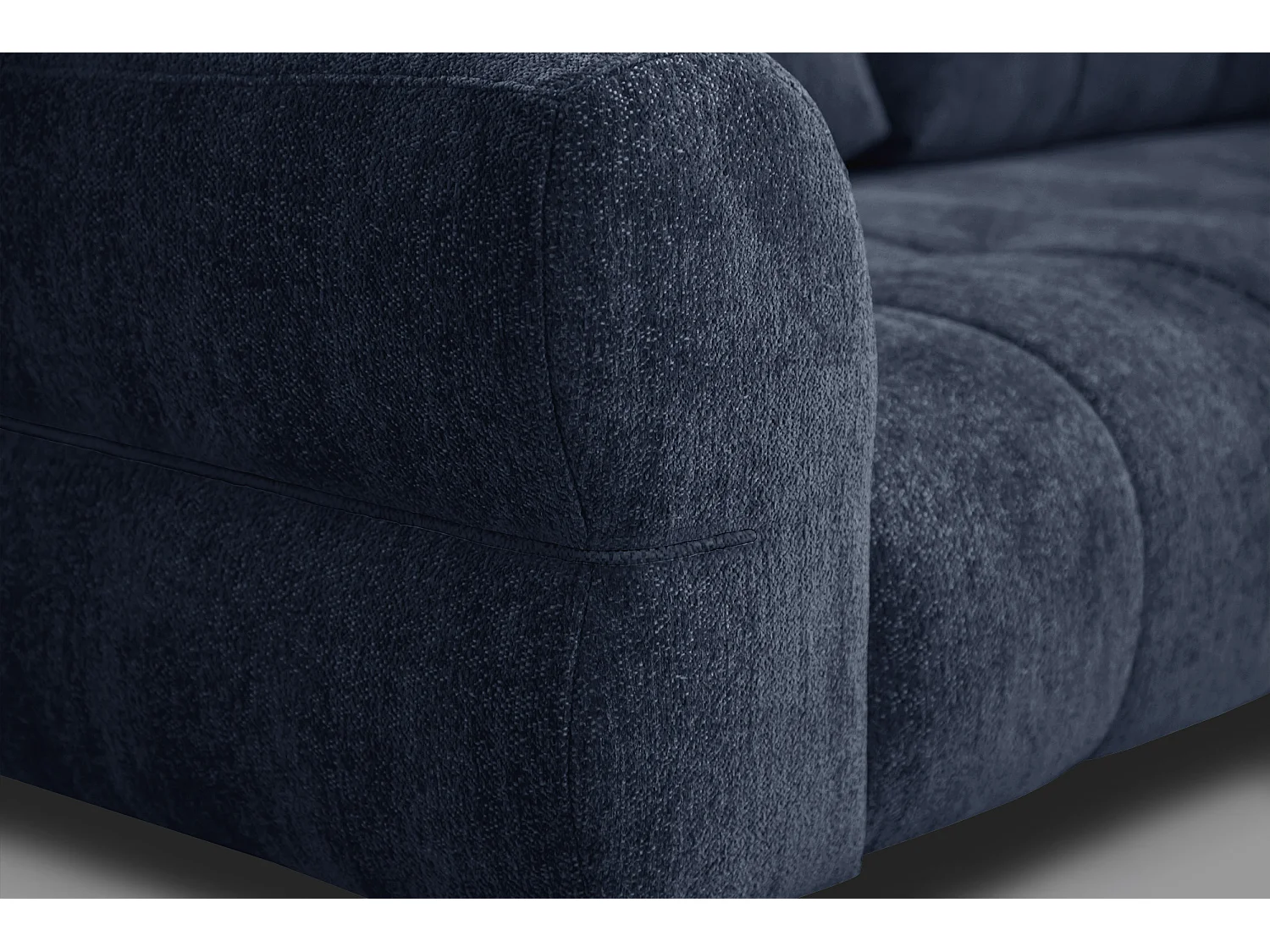 Canapé 2,5 places SALVINI, tissu bleu marine
