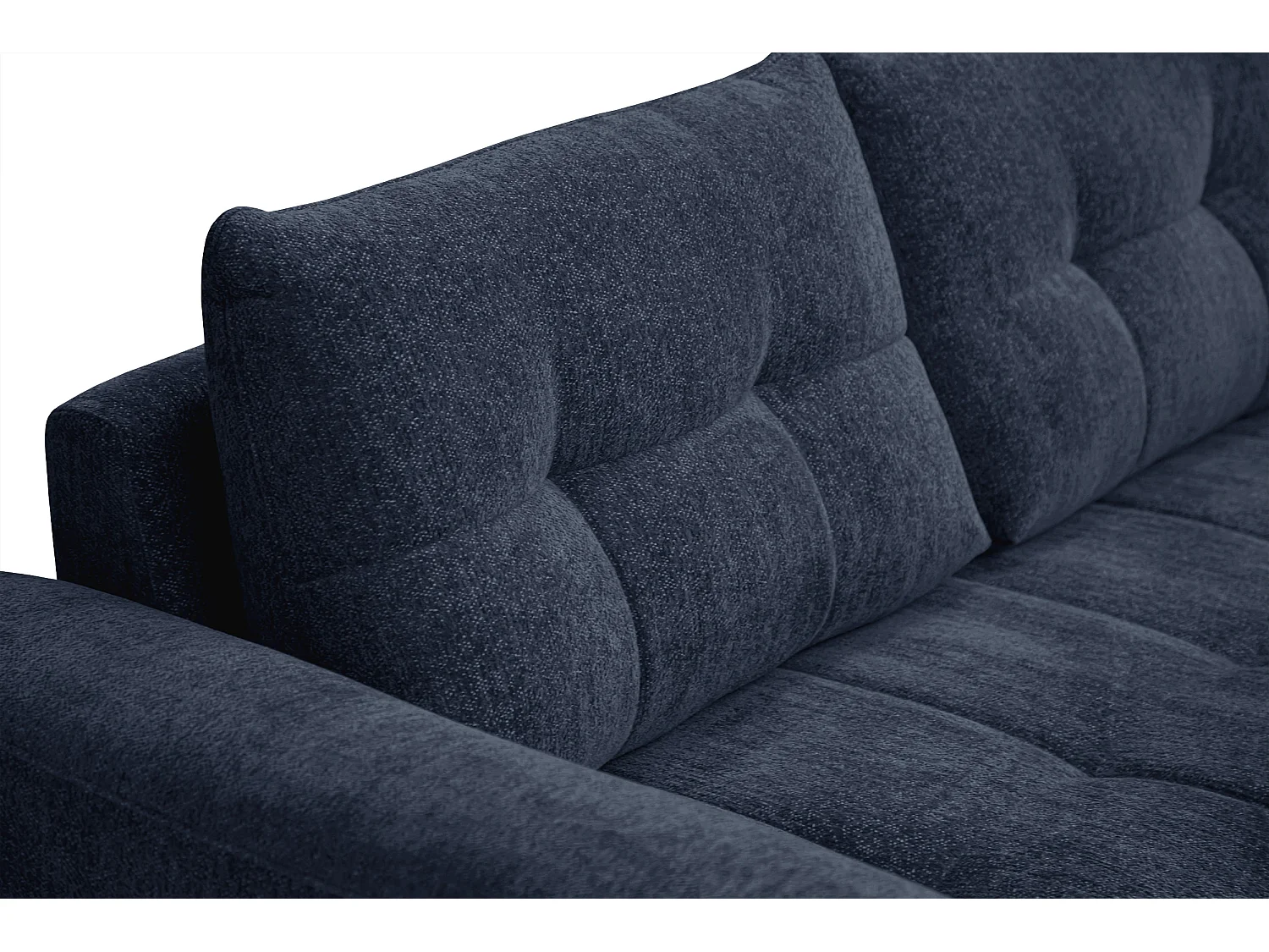 Canapé 2,5 places SALVINI, tissu bleu marine