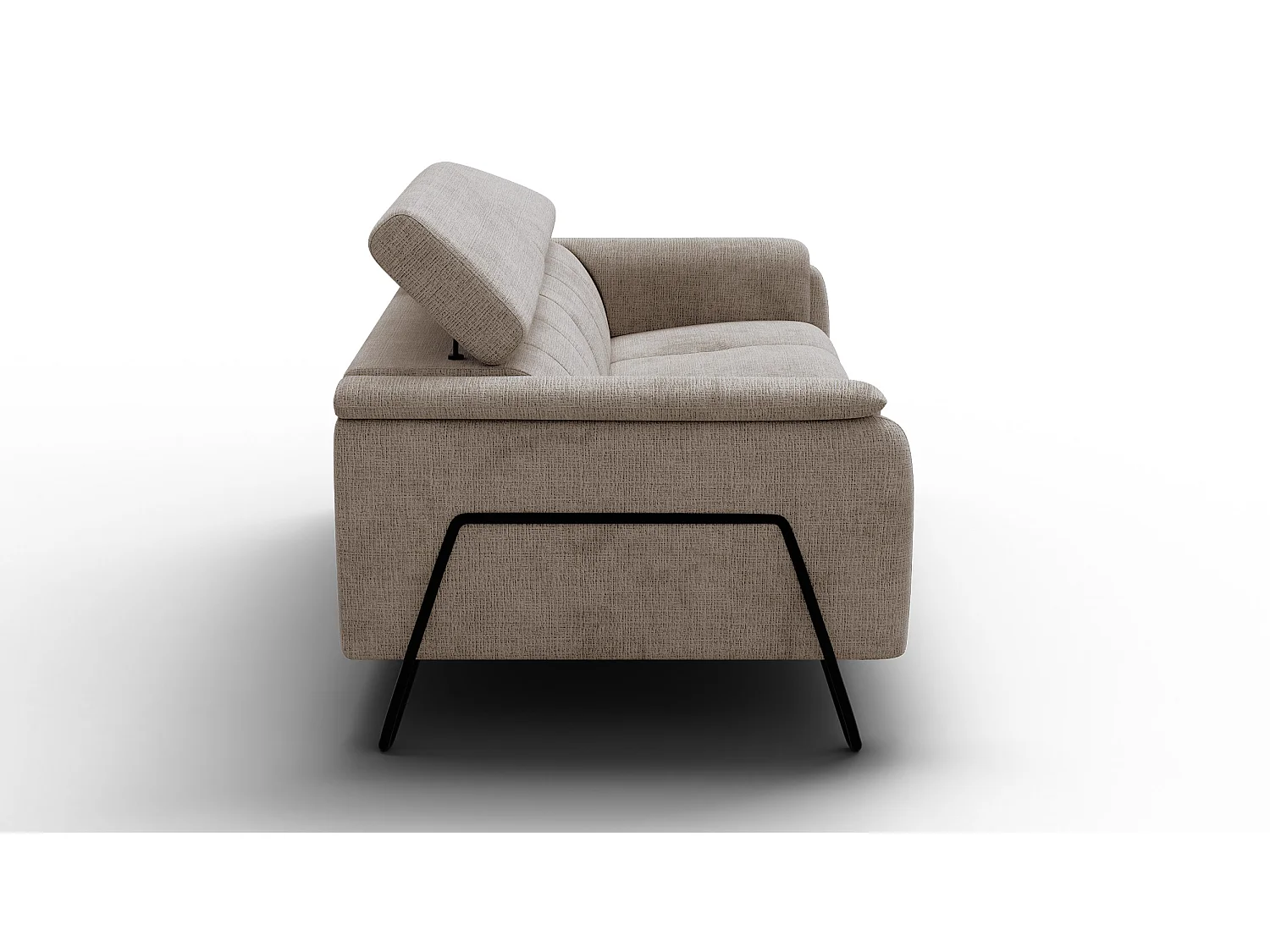 Canapé 3 places RODEN, tissu beige