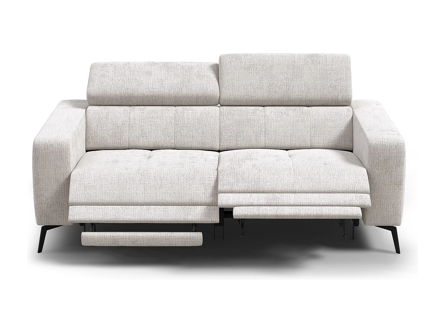 Relaxsofa 3-Sitzer MORELLO, creme, 2 x Relax Zero Gravity