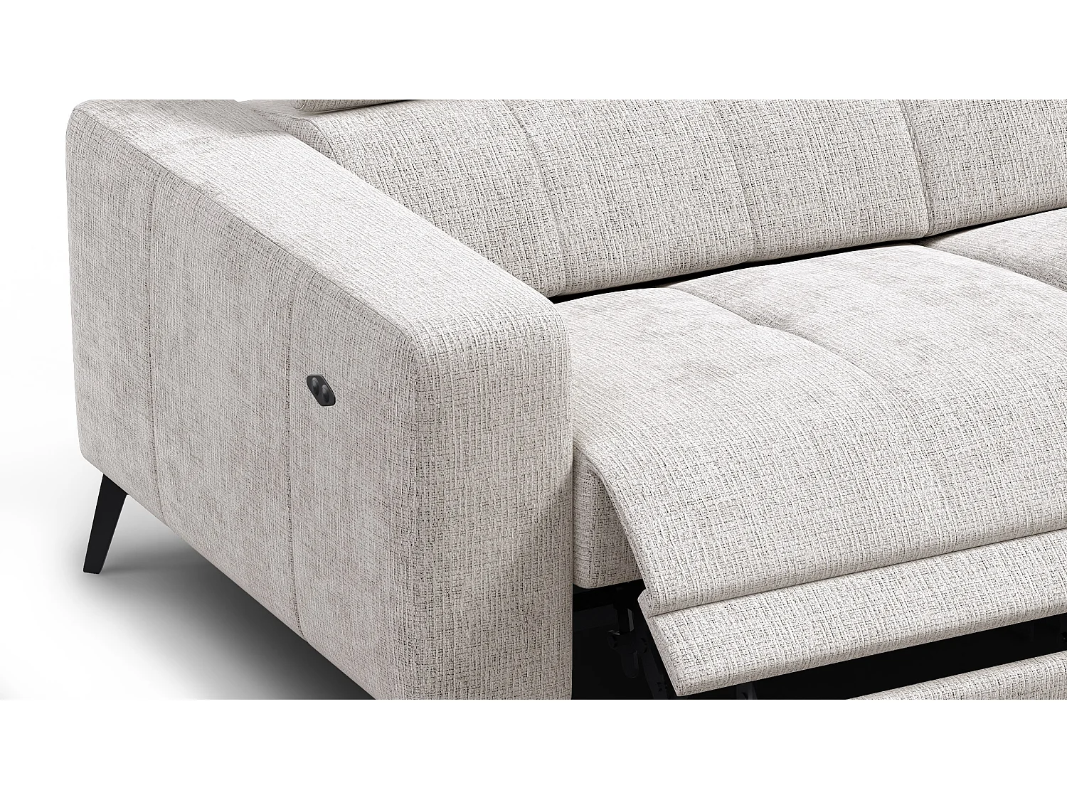 Relaxsofa 3-Sitzer MORELLO, creme, 2 x Relax Zero Gravity