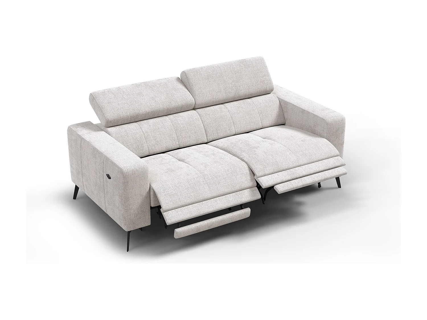 Relaxsofa 3-Sitzer MORELLO, creme, 2 x Relax Zero Gravity