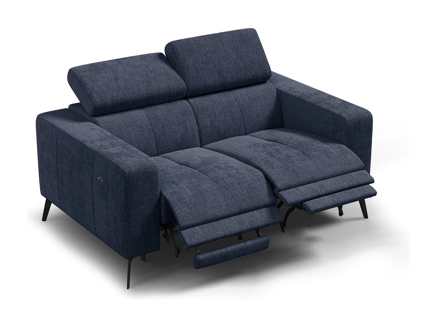 Relaxsofa 2-Sitzer MORELLO, marineblau, 2 x Relax Zero Gravity
