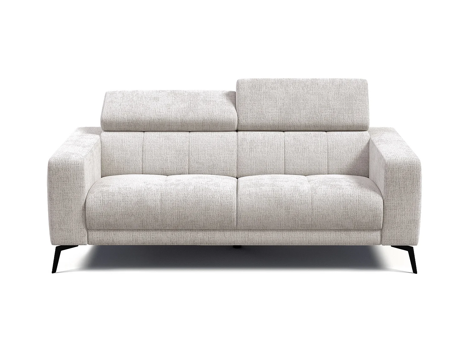 Canapé 3 places MORELLO, tissu crème