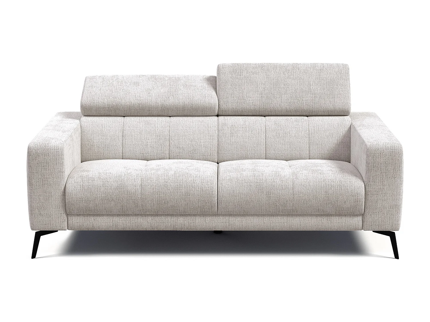 Canapé 3 places MORELLO, tissu crème