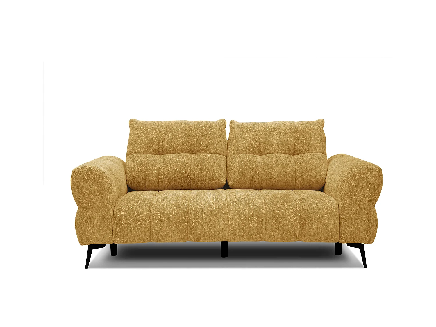 Canapé 2,5 places SALVINI, tissu miel