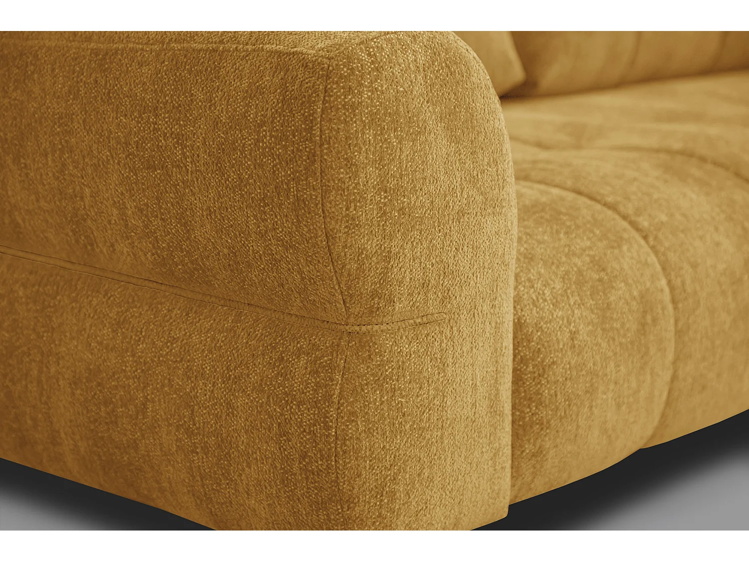 Canapé 2,5 places SALVINI, tissu miel