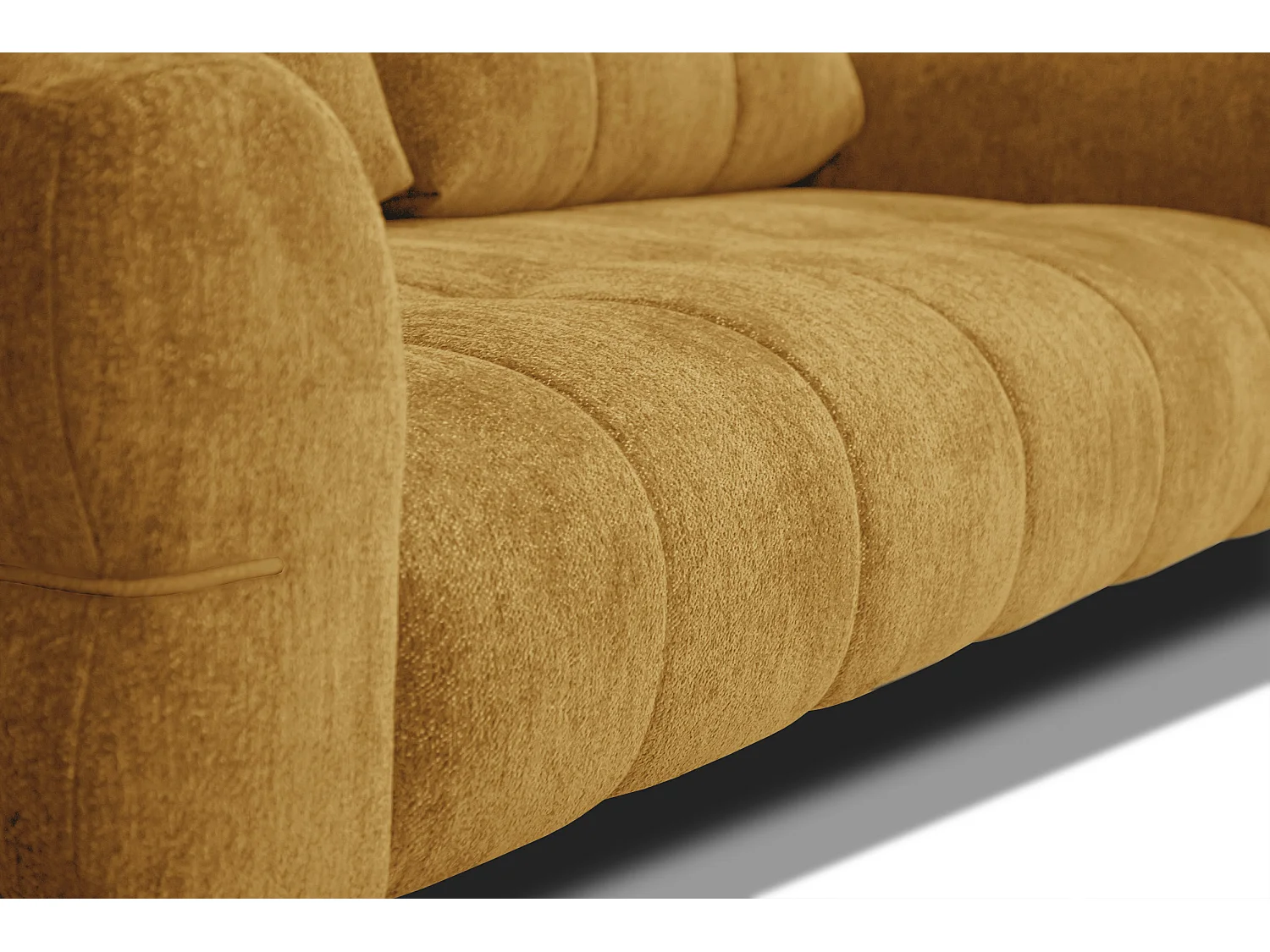 Canapé 2,5 places SALVINI, tissu miel