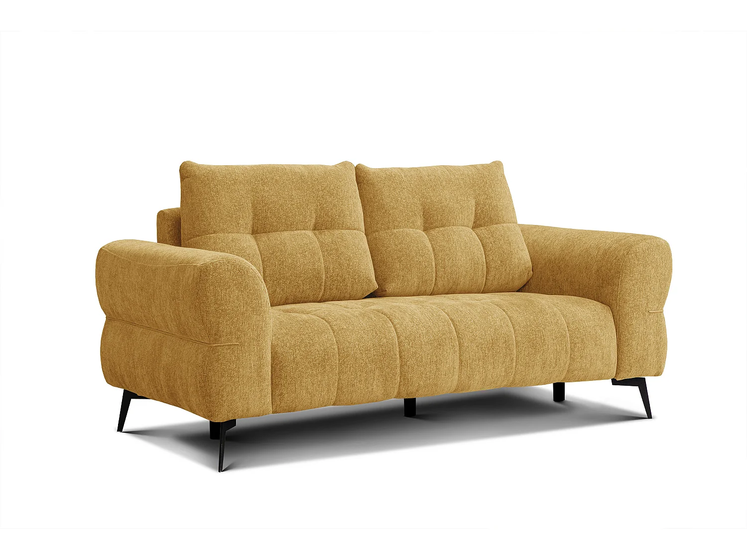 Canapé 2,5 places SALVINI, tissu miel