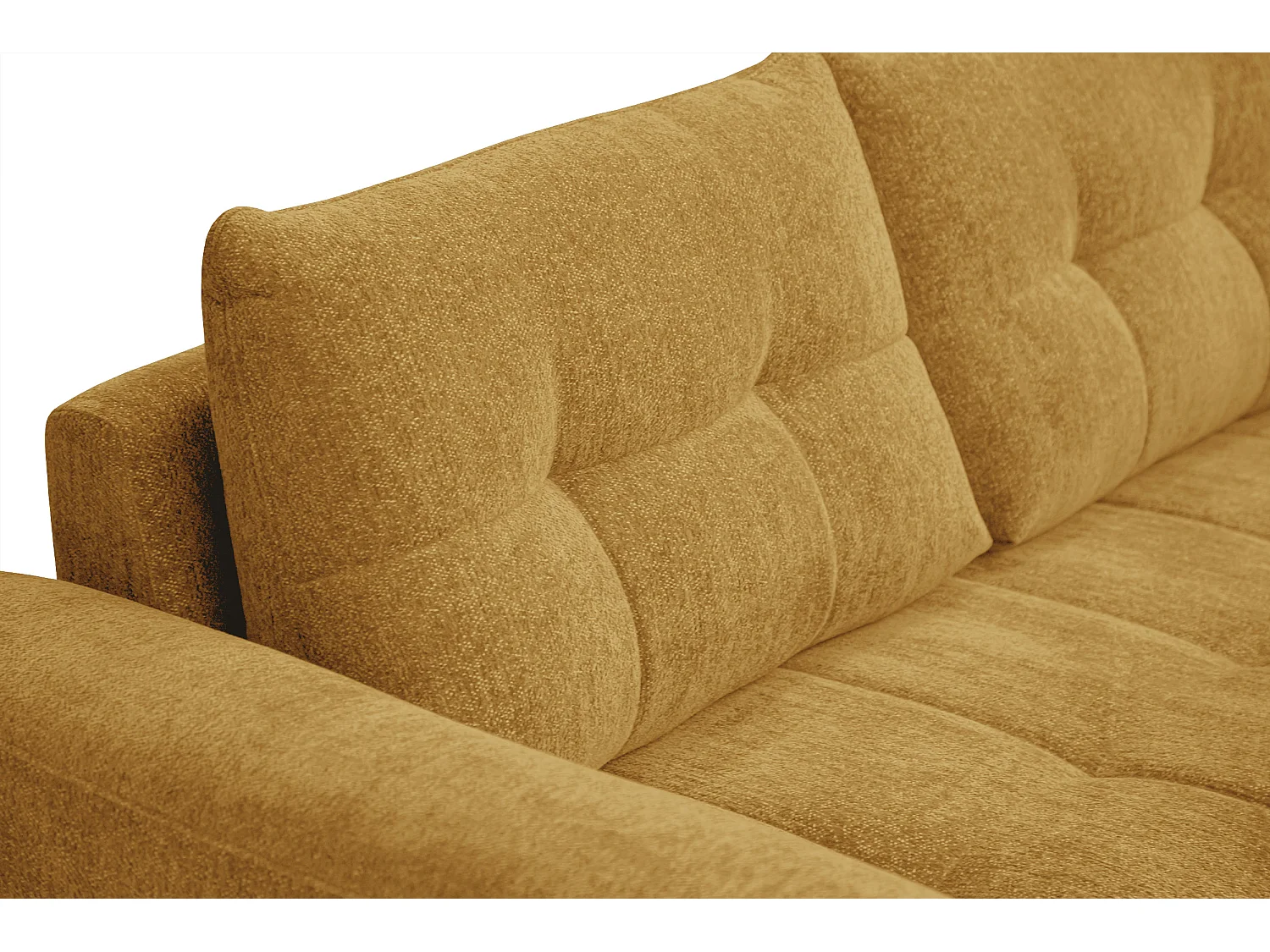 Canapé 2,5 places SALVINI, tissu miel
