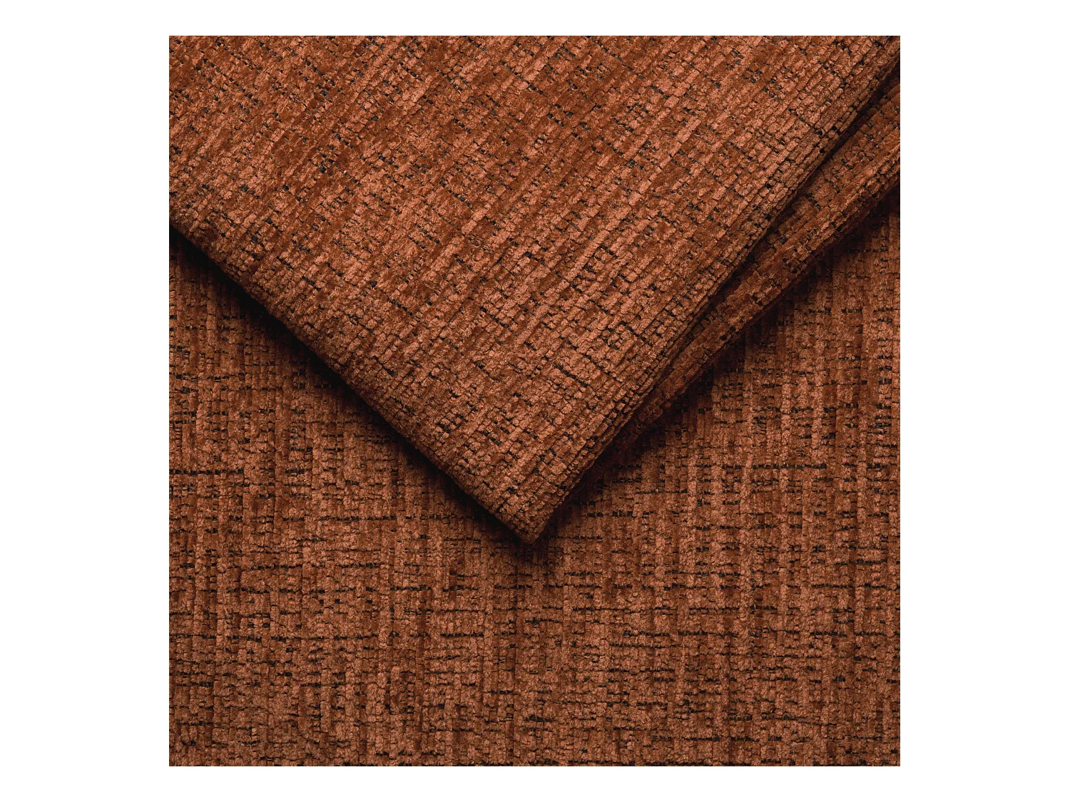 Canapé d'angle 5 places RODEN avec Relax, tissu orange foncé