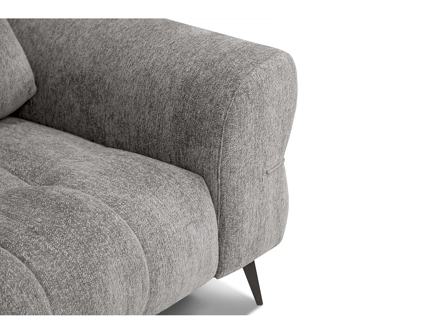 Canapé 3 places SALVINI, tissu gris chaud