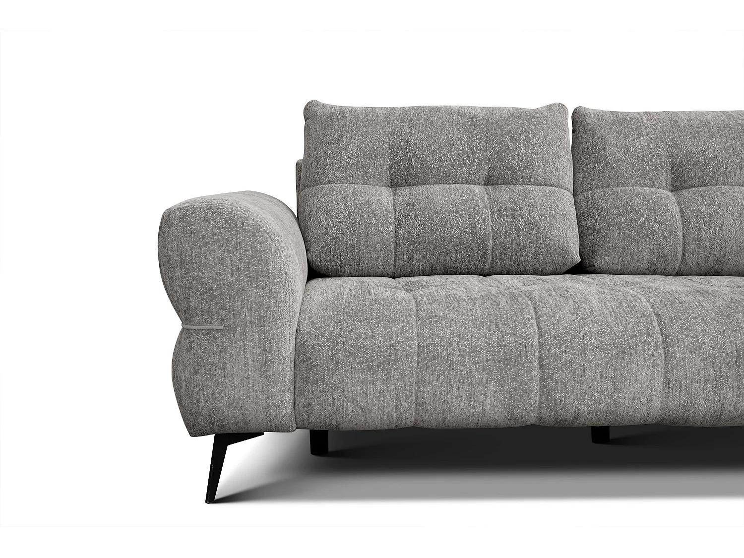 Canapé 3 places SALVINI, tissu gris chaud