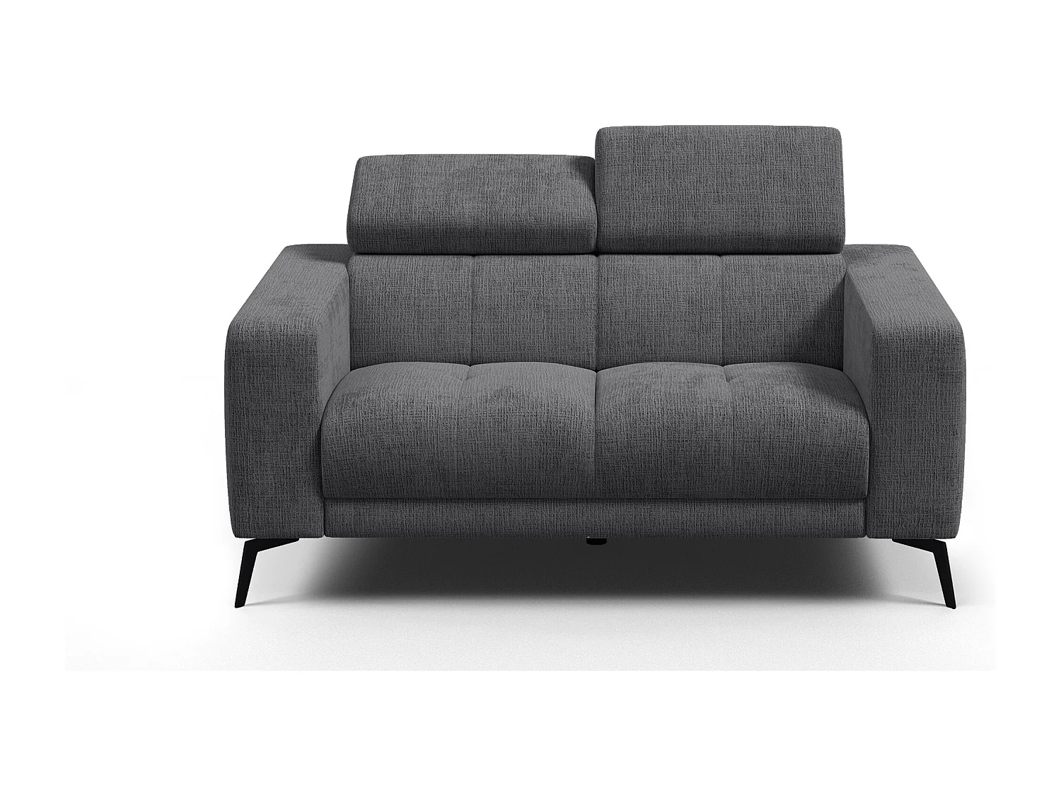 Sofa 2-Sitzer MORELLO, dunkelgrau