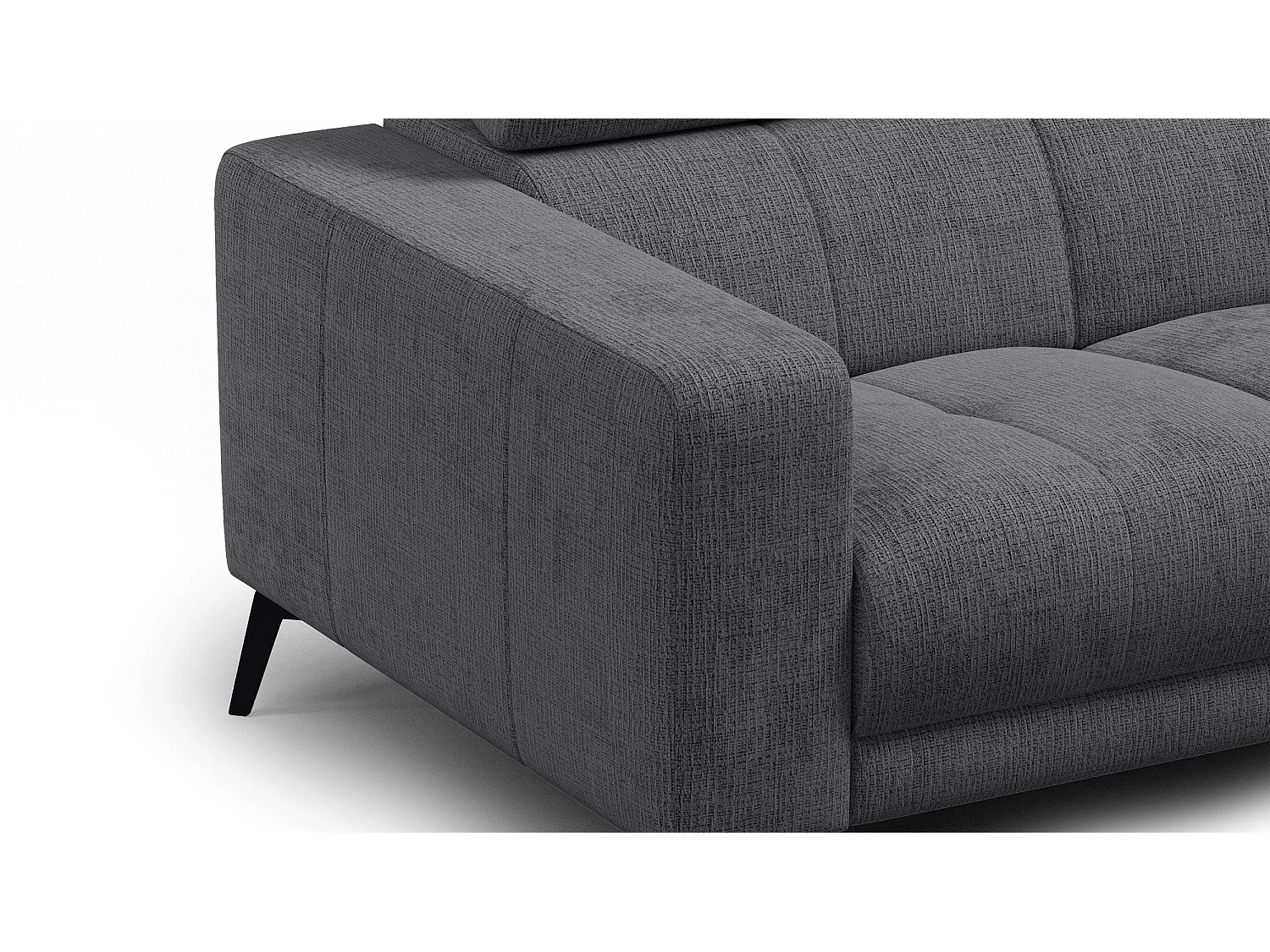 Sofa 2-Sitzer MORELLO, dunkelgrau