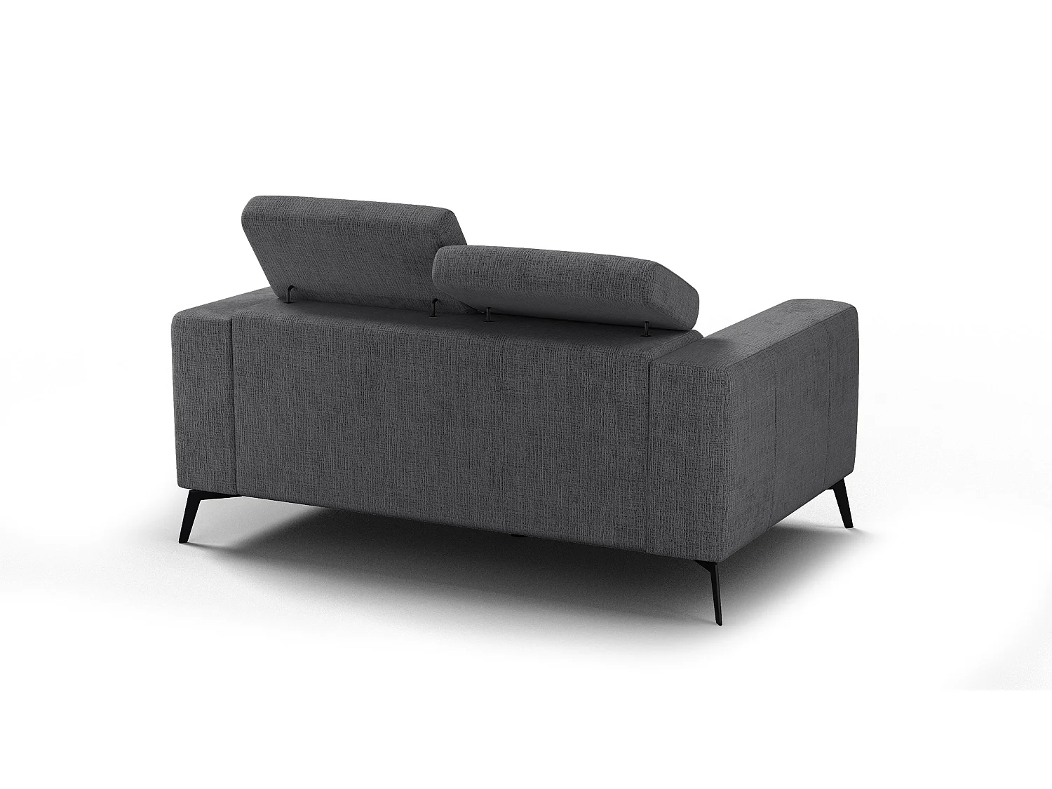 Sofa 2-Sitzer MORELLO, dunkelgrau