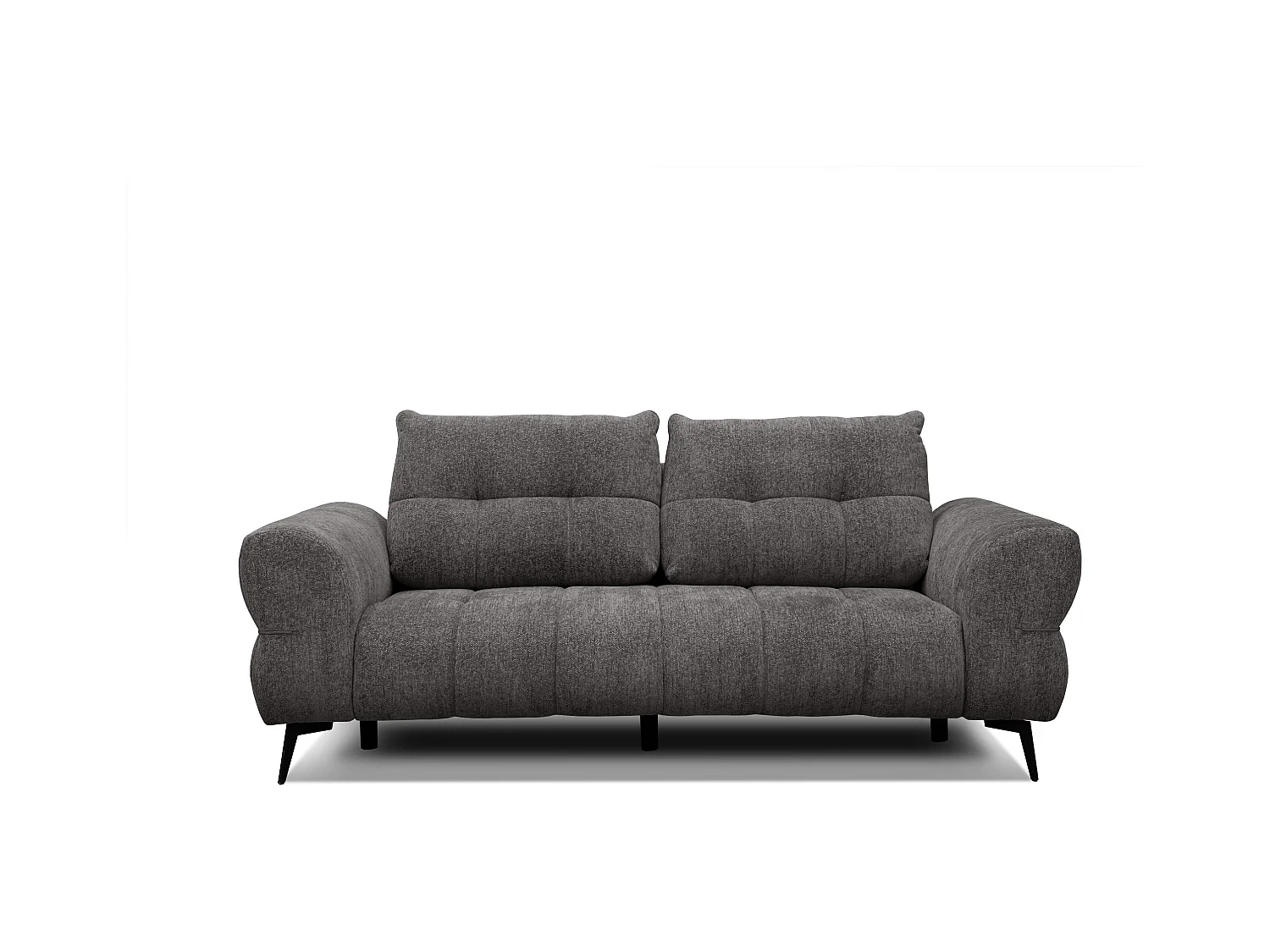 Canapé 3 places SALVINI, tissu gris foncé