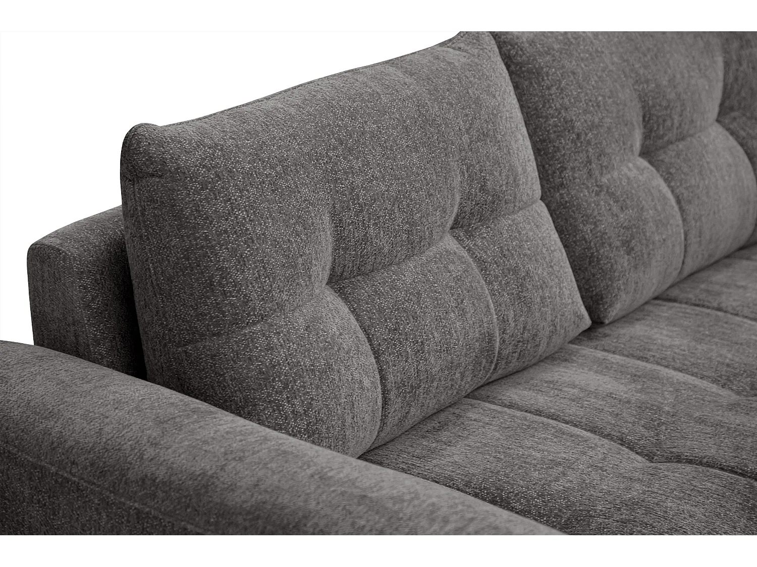 Sofa 3-Sitzer SALVINI, dunkelgrau