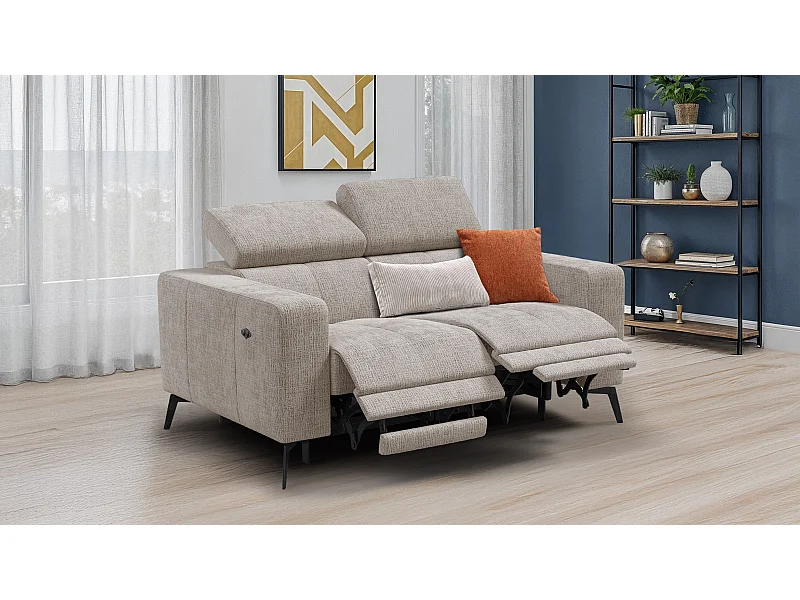 Relaxsofa 2-Sitzer MORELLO, beige, 2 x Relax Zero Gravity