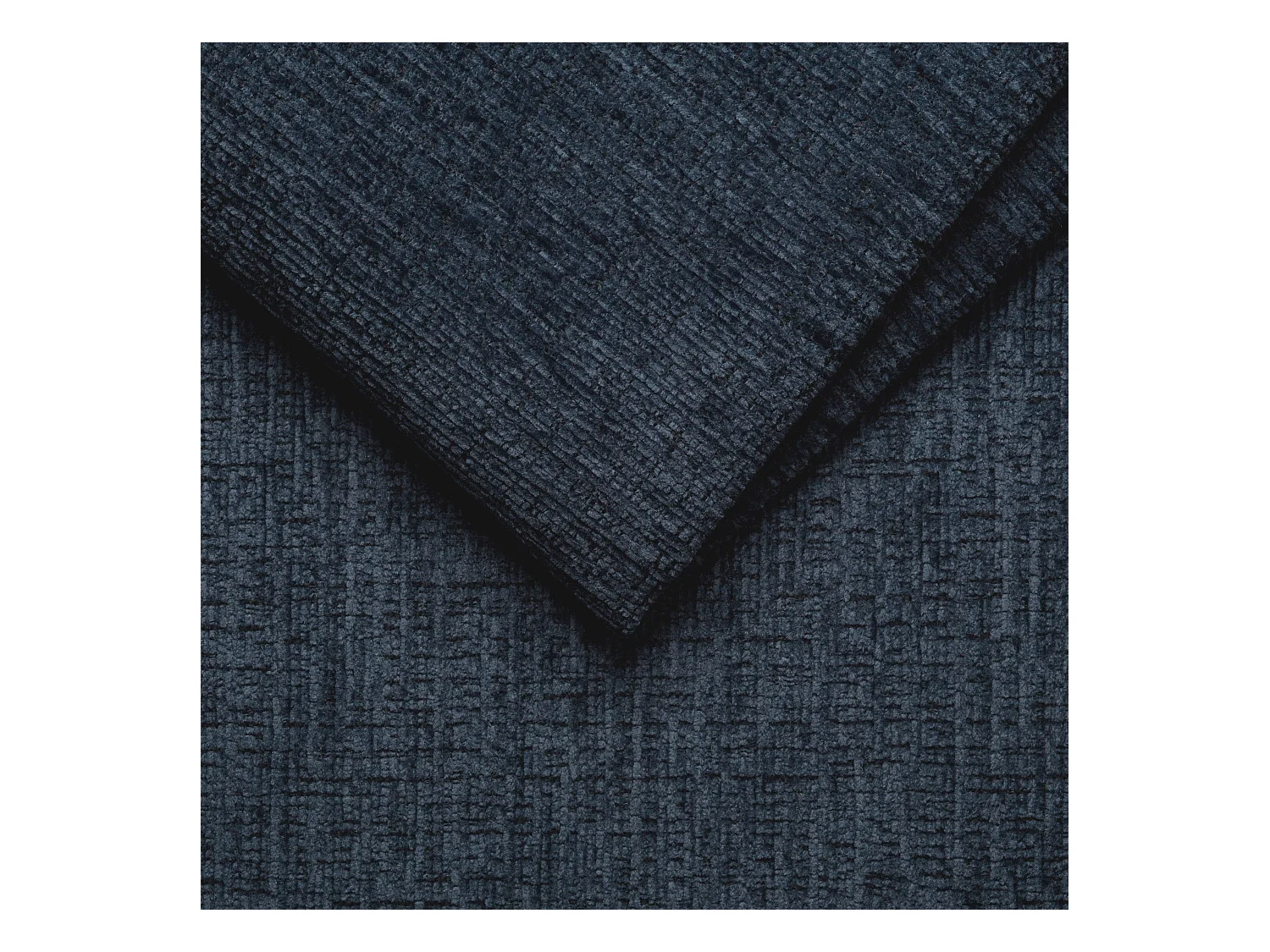Canapé d'angle 5 places RODEN avec Relax, tissu bleu marine