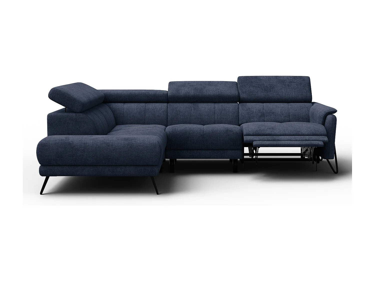 Ecksofa 5-Sitzer mit Relax RODEN, marineblau