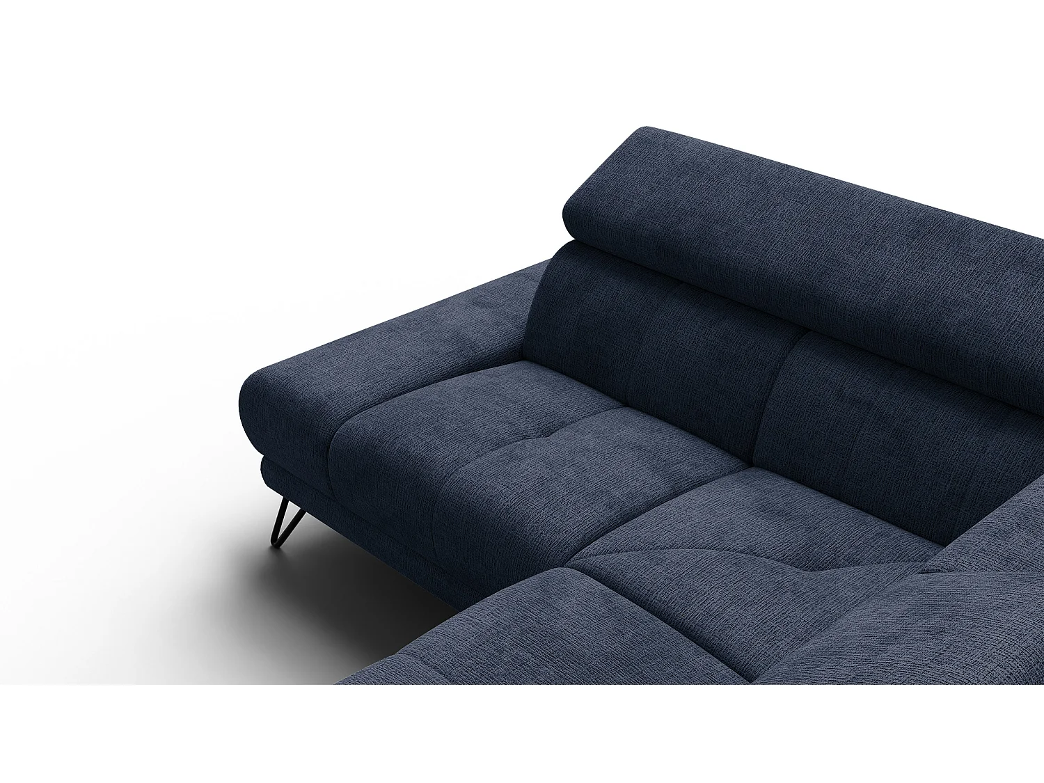 Ecksofa 5-Sitzer mit Relax RODEN, marineblau