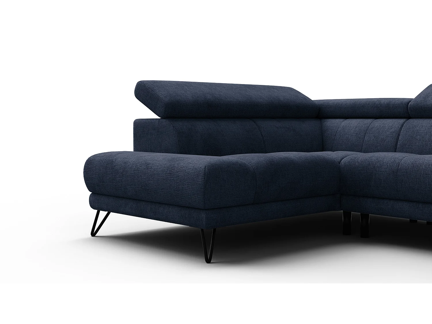 Ecksofa 5-Sitzer mit Relax RODEN, marineblau