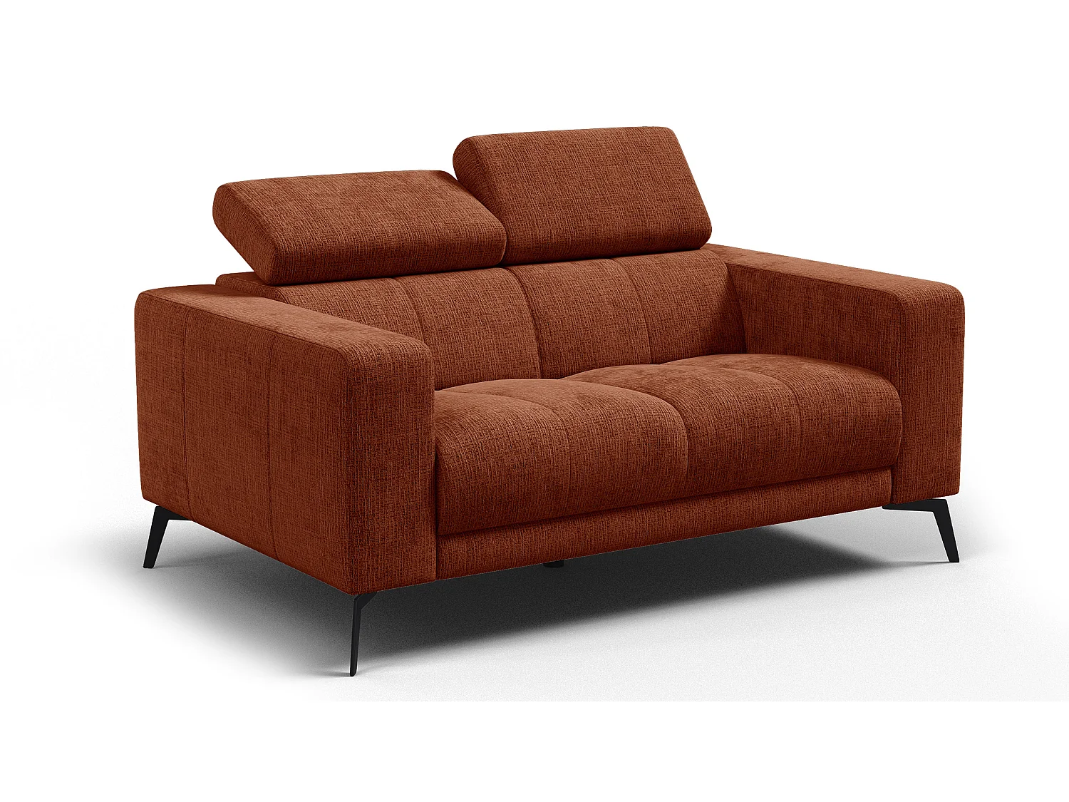 Sofa 2-Sitzer MORELLO, rostrot