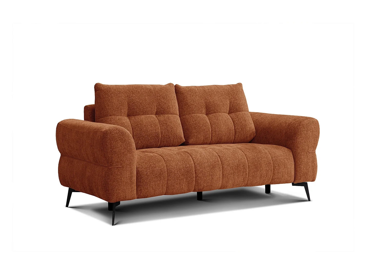 Canapé 2,5 places SALVINI, tissu orange