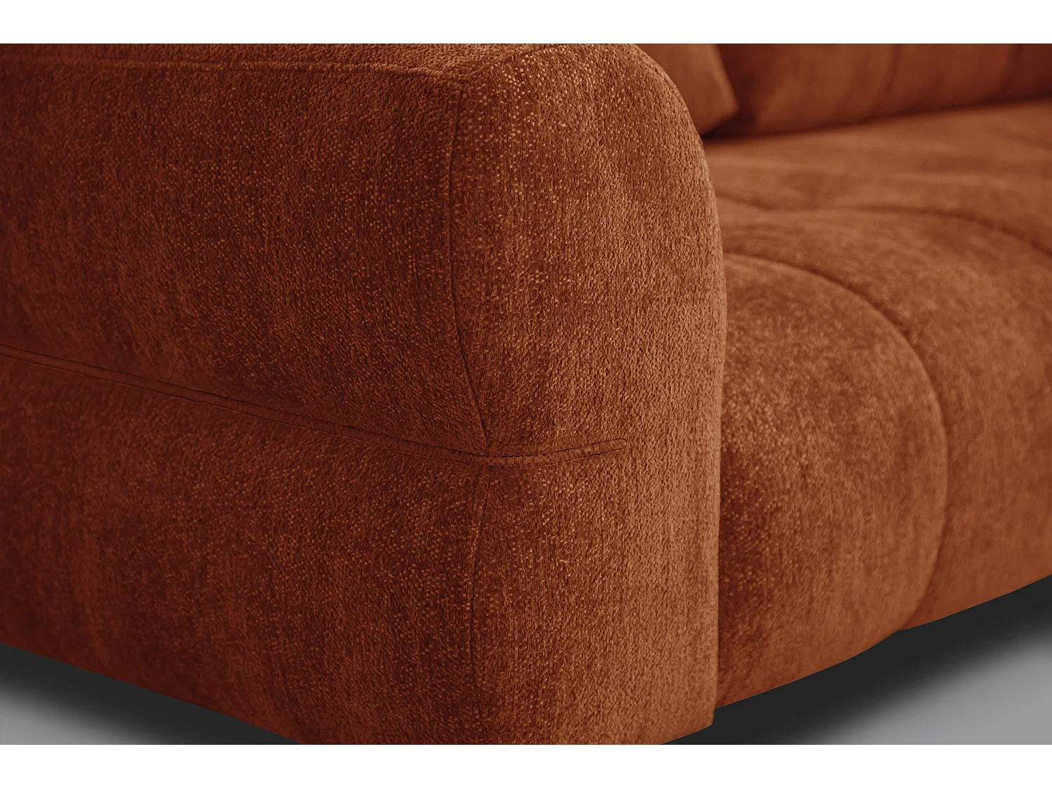 Canapé 2,5 places SALVINI, tissu orange