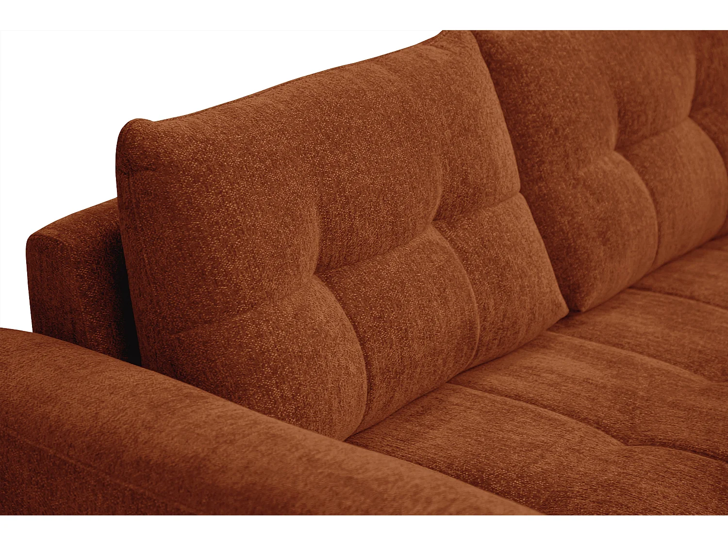 Canapé 2,5 places SALVINI, tissu orange