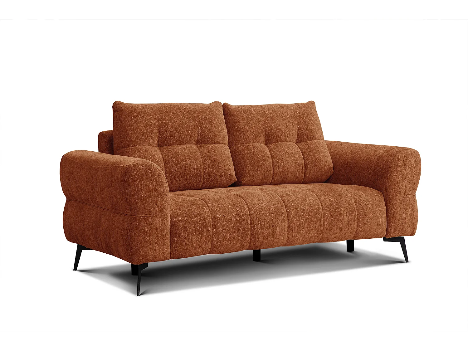 Canapé 2,5 places SALVINI, tissu orange