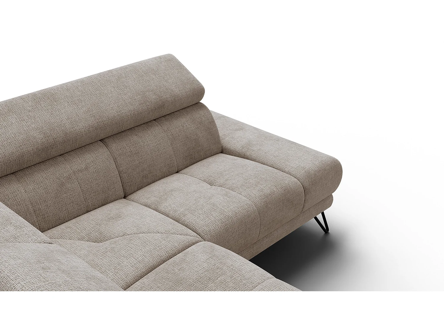Ecksofa 5-Sitzer mit Relax RODEN, beige