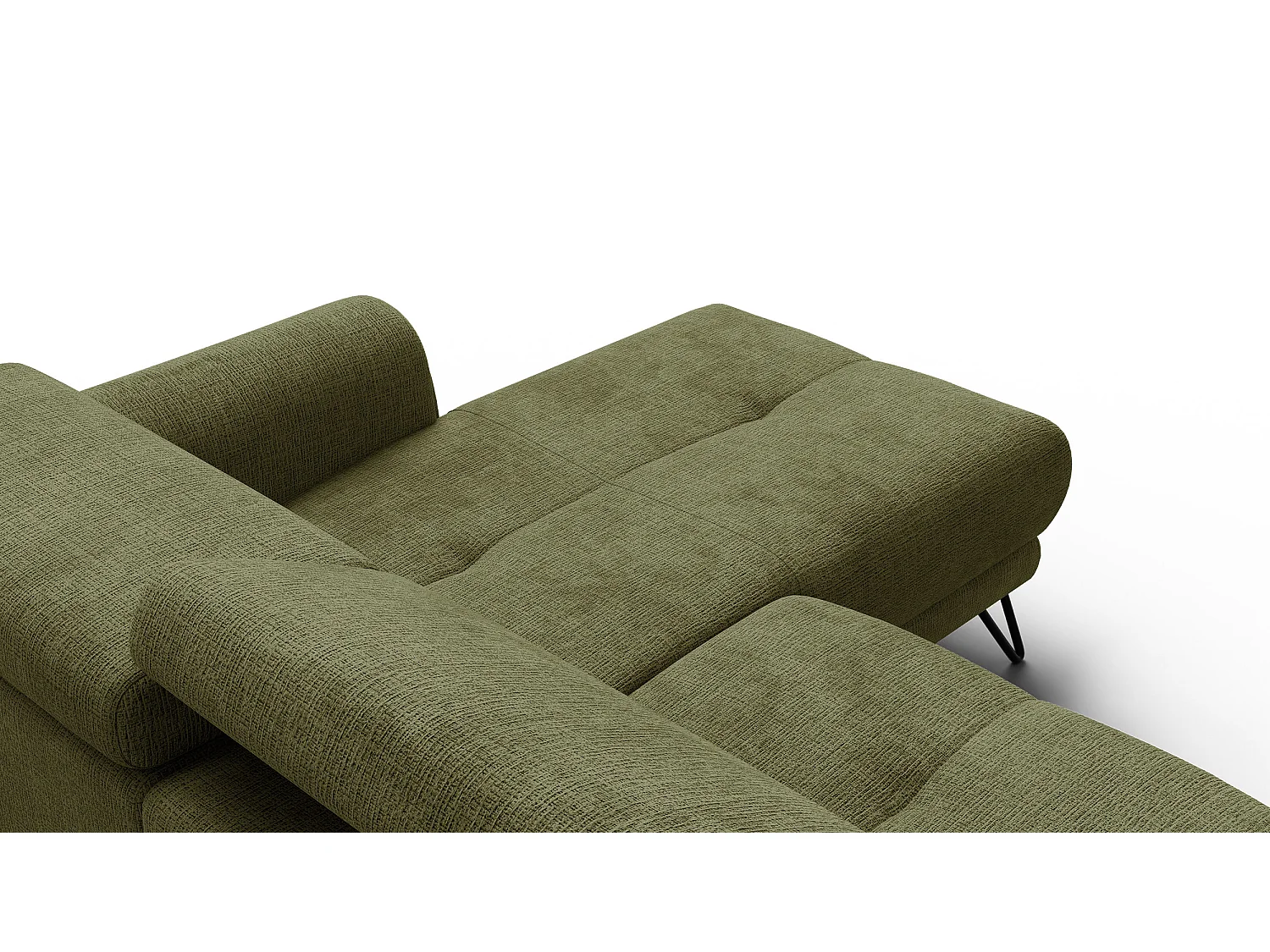 Ecksofa 4-Sitzer mit Relax RODEN, olive