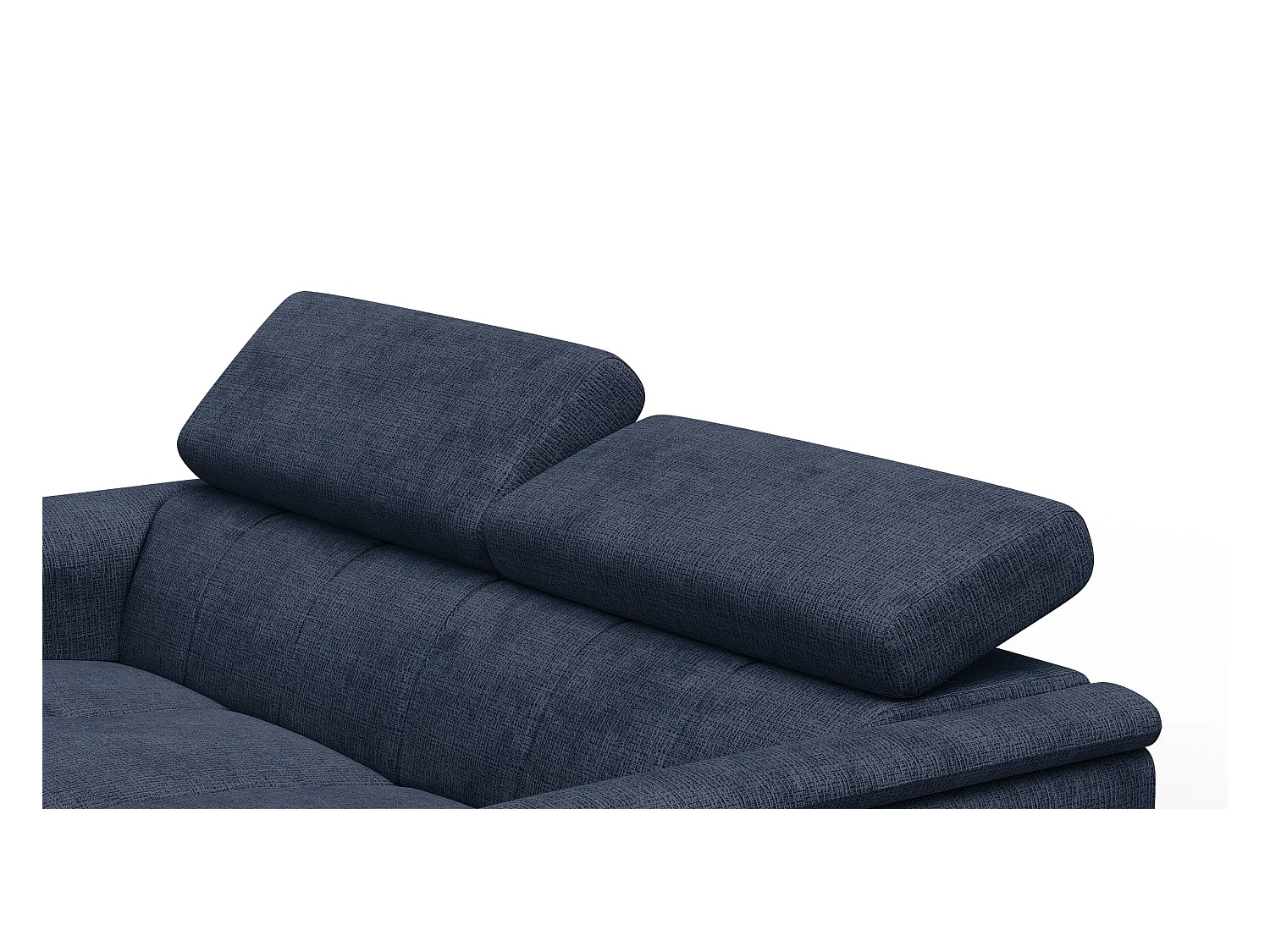 Canapé 3 places RODEN, tissu bleu marine