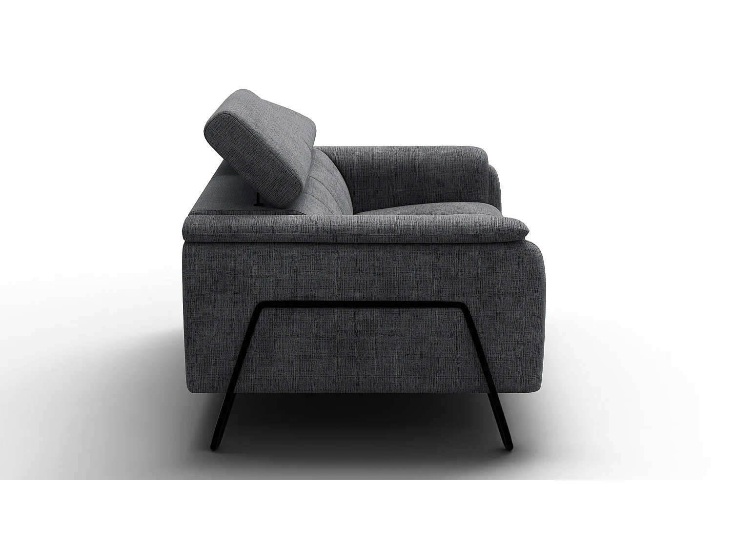 Sofa 2-Sitzer RODEN, dunkelgrau