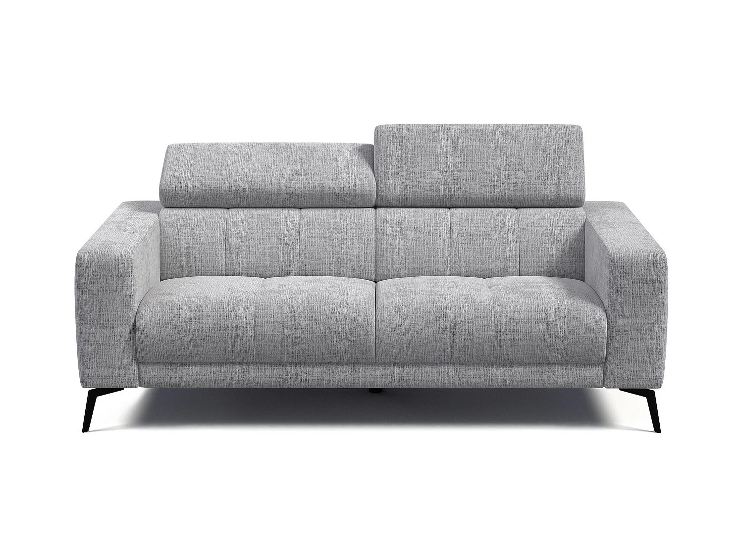 Canapé 3 places MORELLO, tissu gris clair