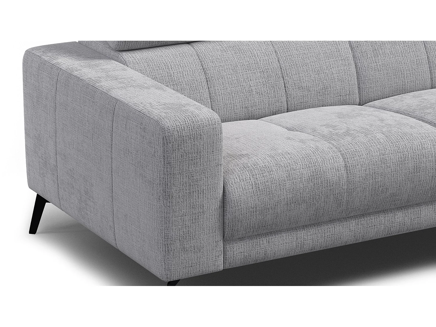 Sofa 3-Sitzer MORELLO, hellgrau