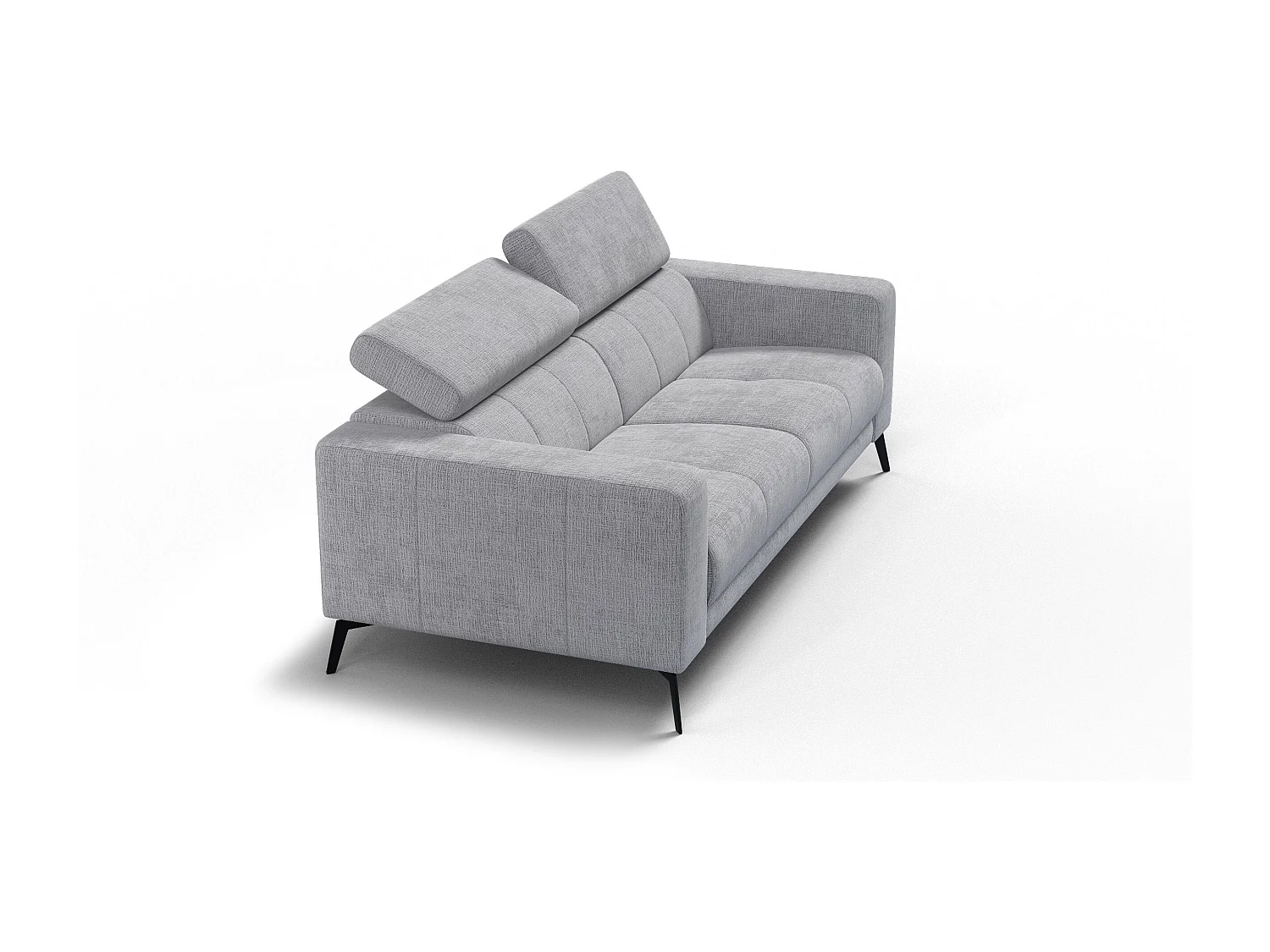 Sofa 3-Sitzer MORELLO, hellgrau