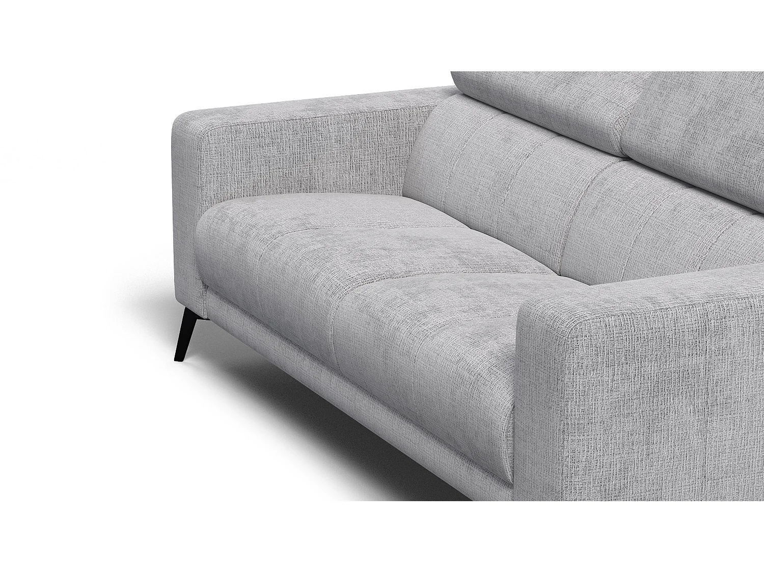 Sofa 3-Sitzer MORELLO, hellgrau