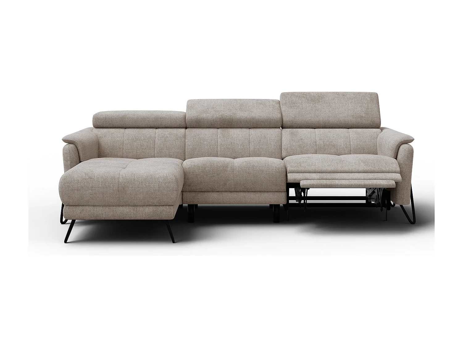 Ecksofa 4-Sitzer mit Relax RODEN, beige