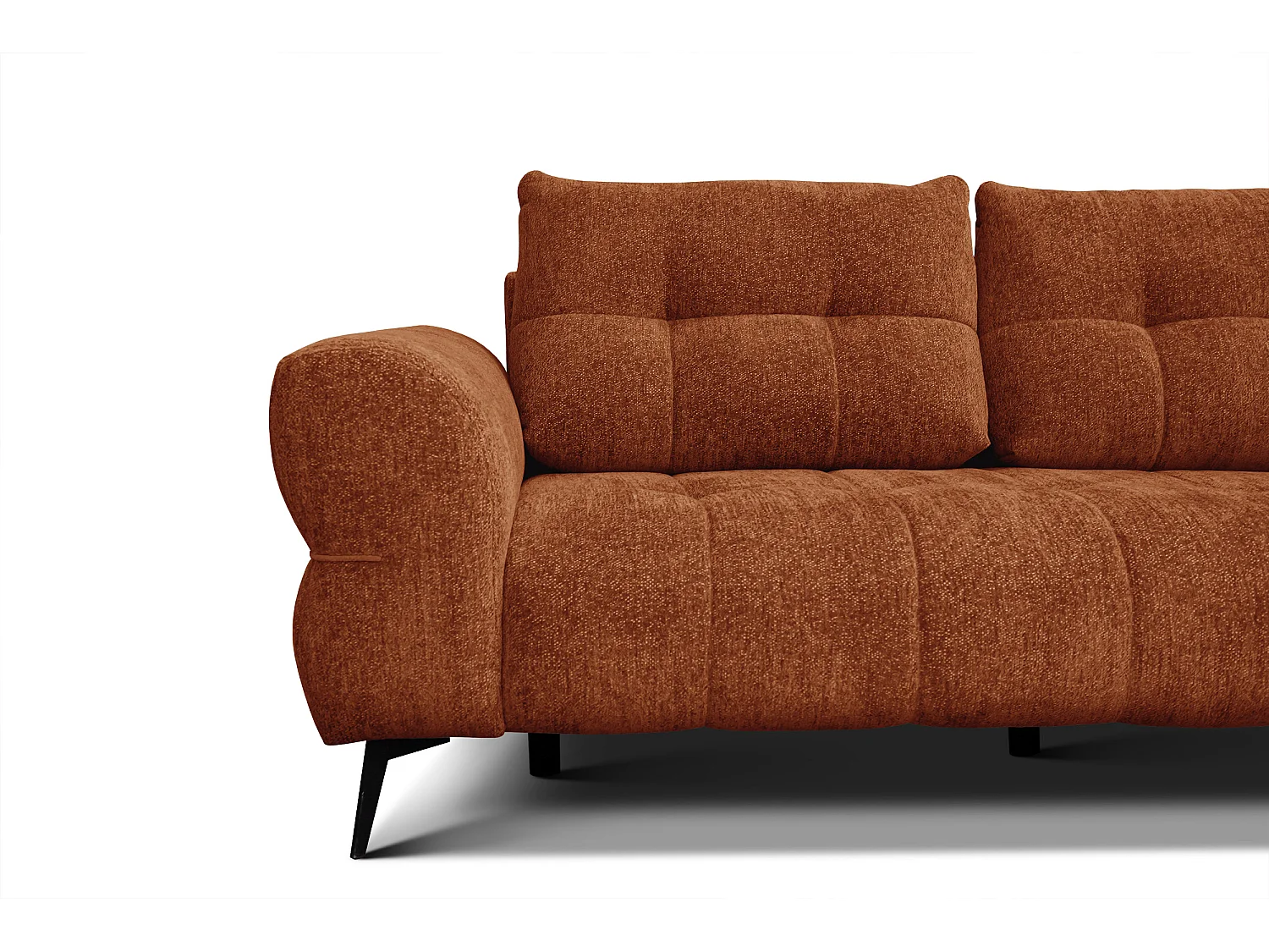 Canapé 3 places SALVINI, tissu orange