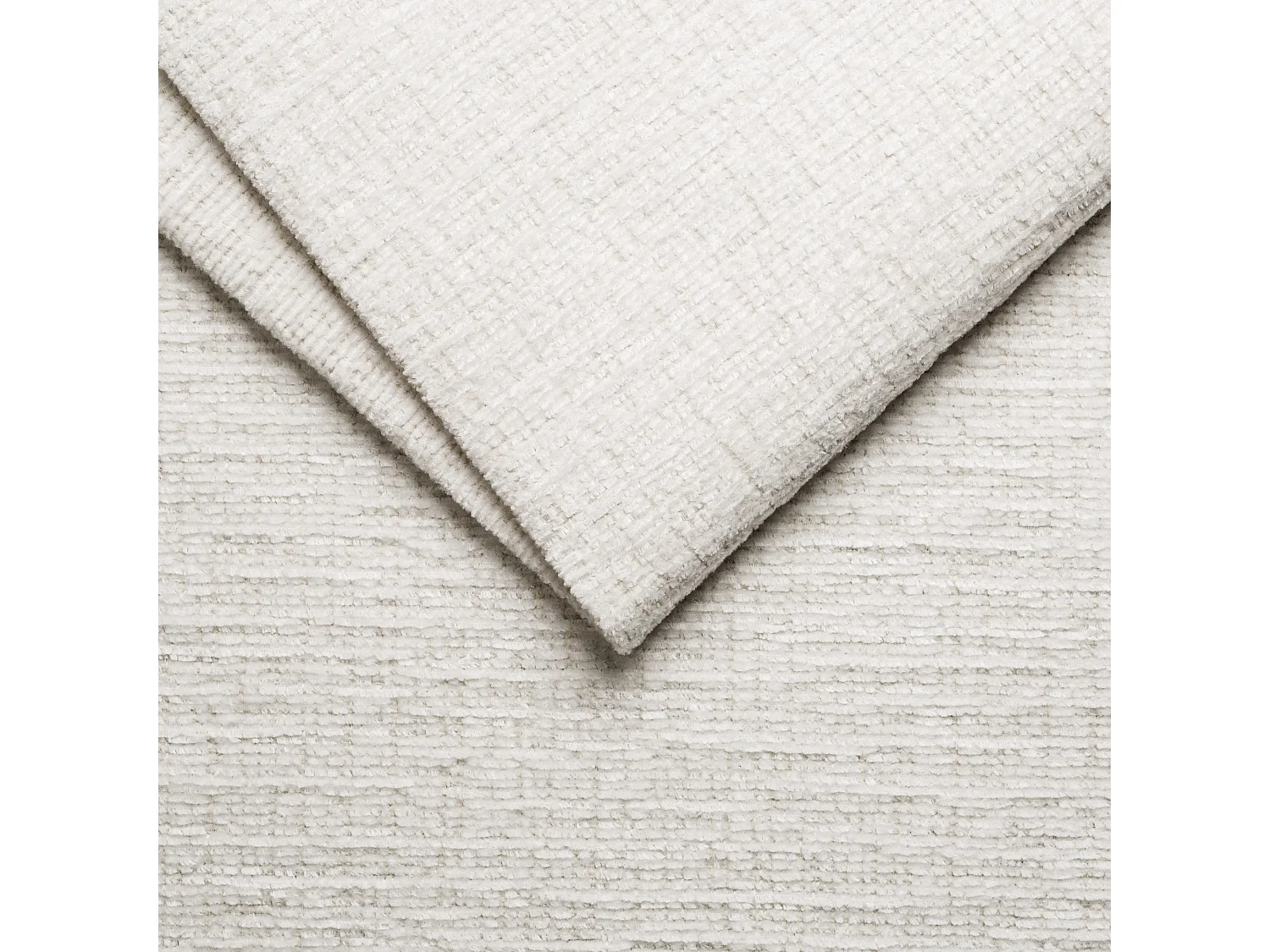 Canapé d'angle 4 places RODEN avec Relax, tissu crème